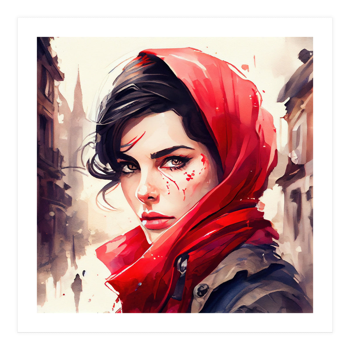 Modern Little Red Riding Hood (Print Only)
