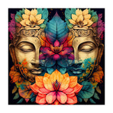 Twin Lotus Buddha Portrait (Print Only) thumbnail