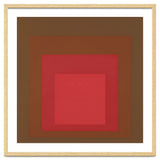 JOSEF ALBERS - HOMAGE TO THE SQUARE, RED, BROWN thumbnail