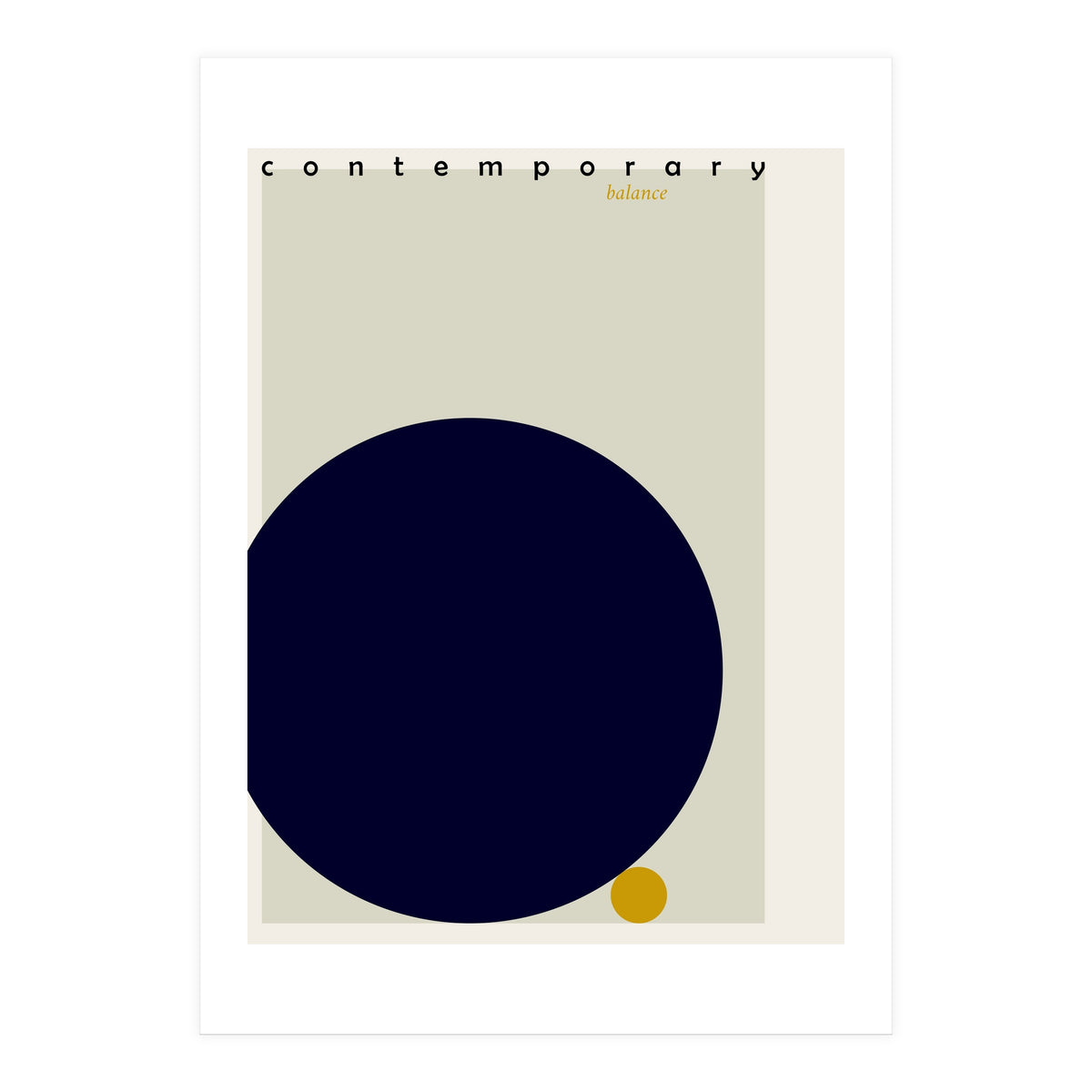 expectant iteration contemporary balance (Print Only)