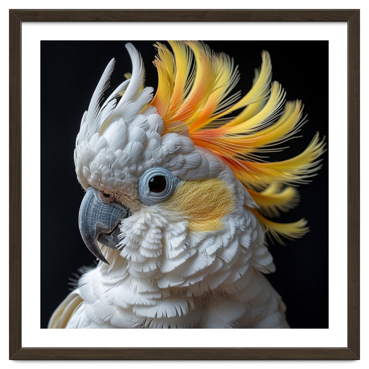 White Cockatoo With Yellow Crest Portrait