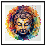 Rainbow Mandala Buddha Portrait thumbnail