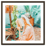Turkish Reader | Morocco Travel Book Club | Modern Bohemian Woman Architecture | Watercolor Painting thumbnail