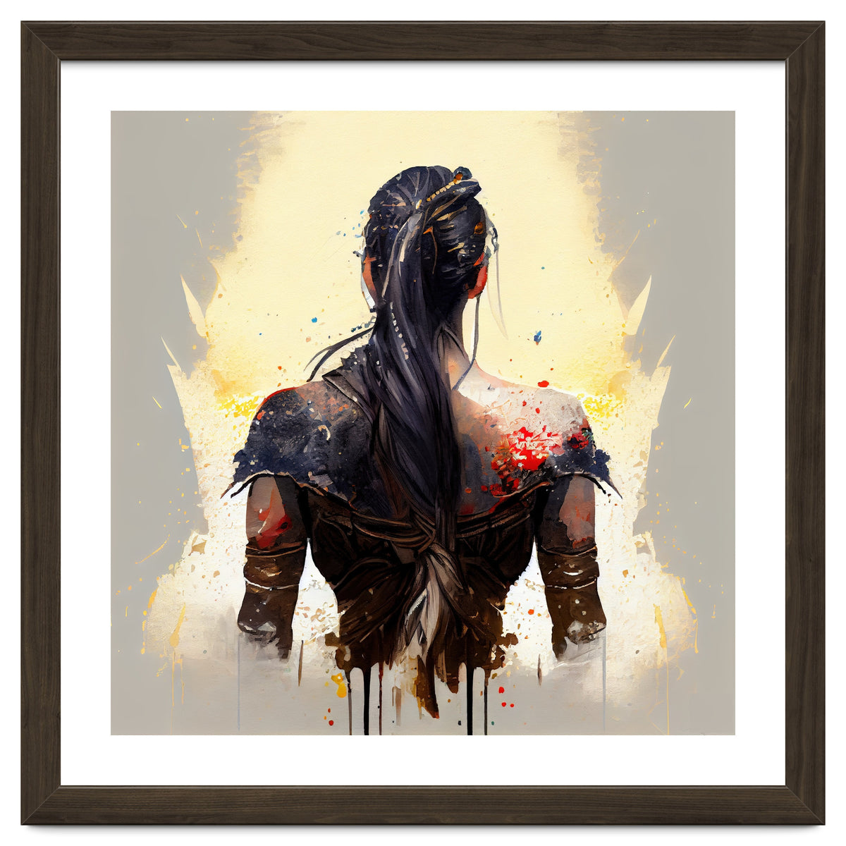 Warrior Woman From Behind