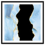 Blue & Gold Glitter Agate Texture 02 thumbnail