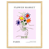 Paris Flower Market Picasso Style Art thumbnail