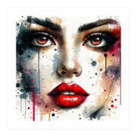 Close Up Woman Face (Print Only)