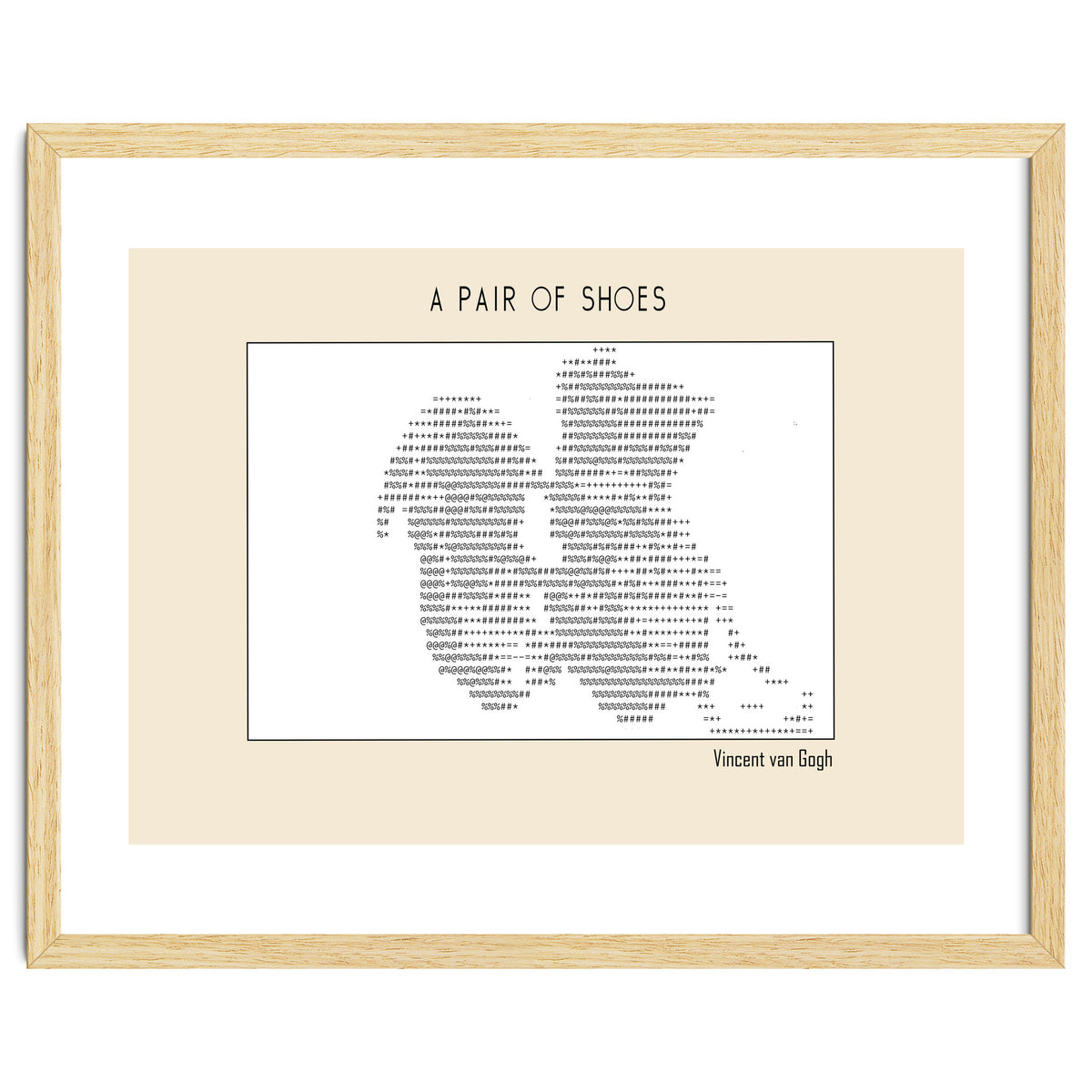 a pair of shoes (1886) – Vincent van Gogh(ascii art)