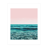 Ocean Love | Sea Beach Sand Waves Photography | Blush Nature Scenic Travel Island Digital (Print Only) thumbnail
