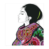 Embroidery Realistic Digital Embroidery Fashion Illustration Art Print Viddy Pop Studio Mood Room (Print Only) thumbnail