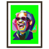 Ray Charles Jazz Singer Pop Art Illustration