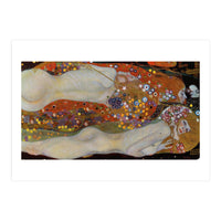 Wasserschlangen - Watersnakes II (The friends),1904/07. Canvas, 80 x 145 cm. (Print Only)