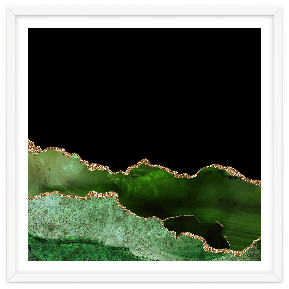 Green & Gold Agate Texture 10
