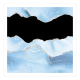 Blue & Silver Agate Glitter Texture 03 (Print Only) thumbnail