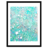 Blue Green Dreamy Marble, Minimal Abstract Pastel Graphic Design Eclectic Bohemian Painting Texture thumbnail