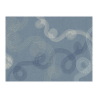 calming essentials loops muted blue (Print Only)