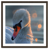 Close Up Of A Swan With Water Droplets thumbnail