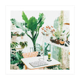 Junglow, Urban Jungle Botanical Home decor, Tropical Plants Interior Design Plant Lady Painting (Print Only) thumbnail