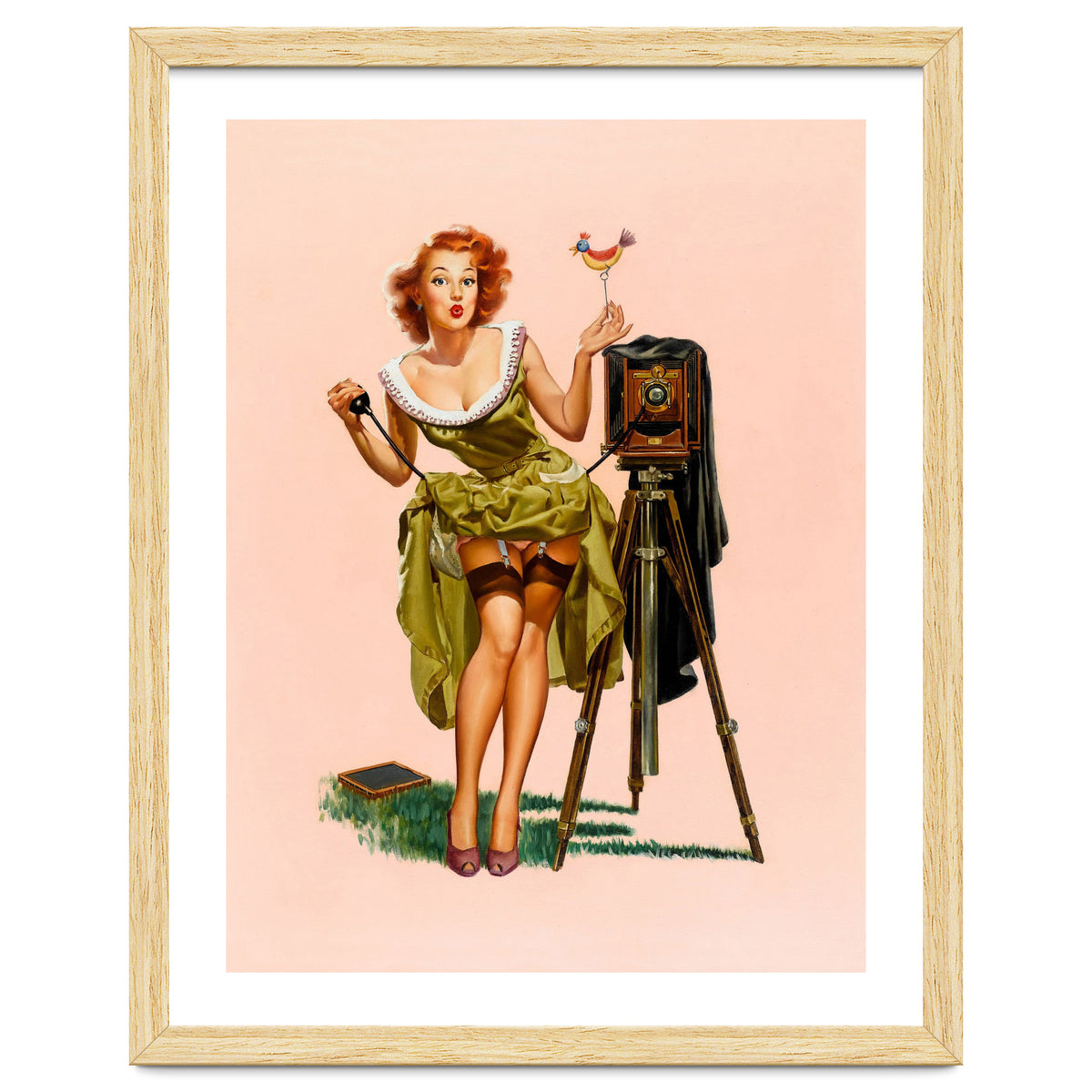 Sexy Pinup Woman On Photo Session