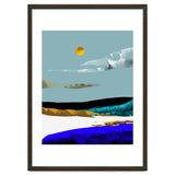 Duality & Intention, Abstract Nature Landscape Adventure Painting, Travel Mountains Sun Sky Scandinavian Clouds thumbnail