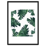 Banana Leaf Watercolor Painting, Tropical Nature Botanical Palm Illustration Bohemian Minimal Luxe thumbnail