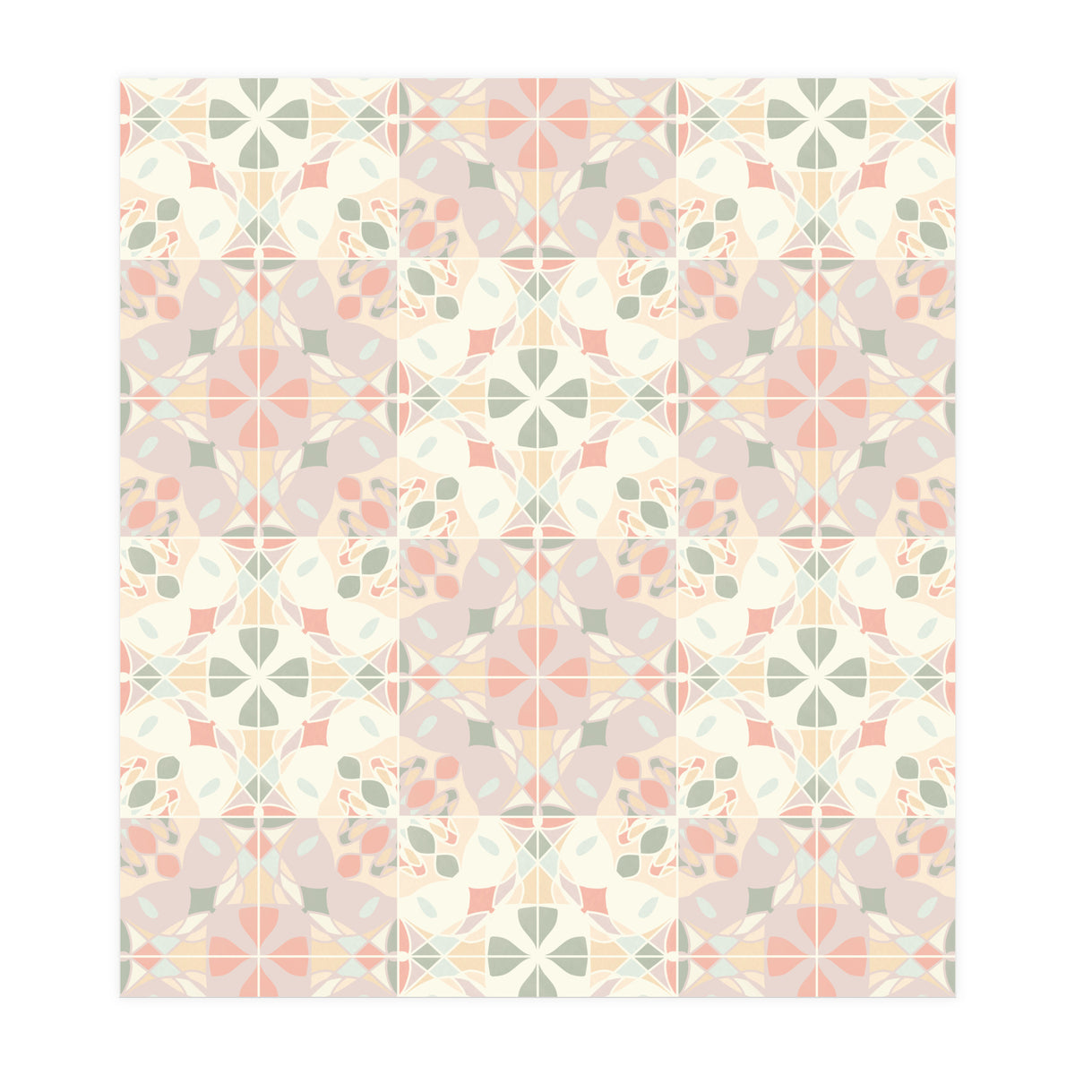 Stained Glass Pastels Tiles (Print Only)