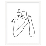 Eternally Connected, Abstract Line Art Love, Sketch Drawing Minimal, Eclectic Human Couple Connection Minimalism Concept thumbnail