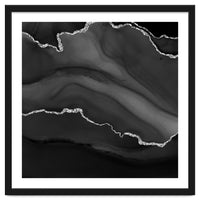 Black & Silver Agate Texture 01