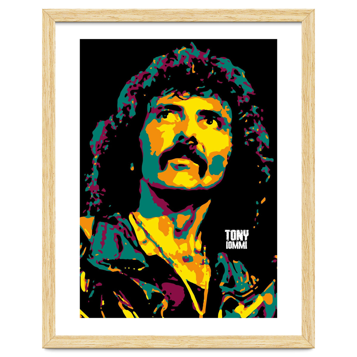 Tony Iommi Portrait Pop Art