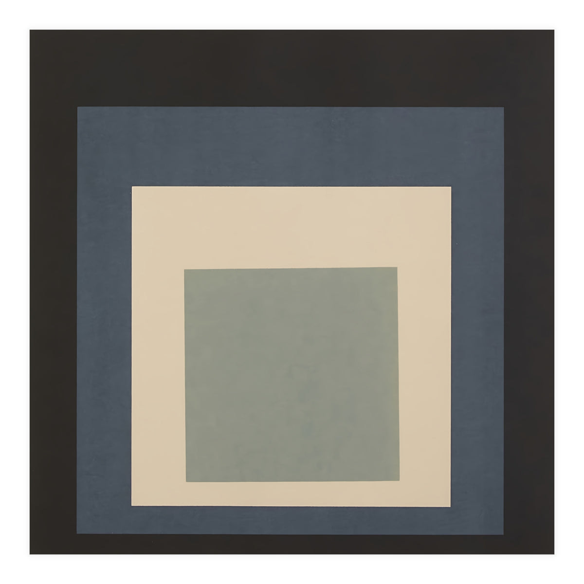JOSEF ALBERS - HOMAGE TO THE SQUARE BEIGE GREY BLACK HIGH RESOLUTION (Print Only)