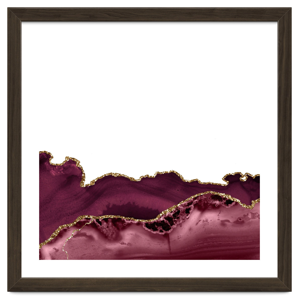 Burgundy & Gold Agate Texture 30
