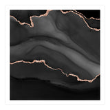Black & Rose Gold Agate Texture 01  (Print Only) thumbnail