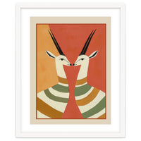 Two Gazelles In Stillness