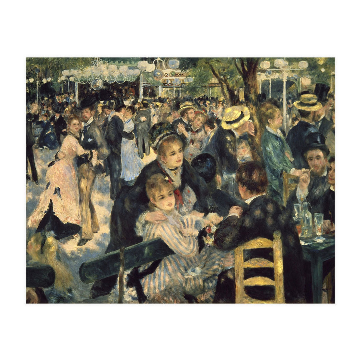 'Dance at Le moulin de la Galette', 1876, Oil on canvas, 131 x 175 cm. (Print Only)