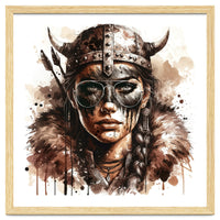 Modern Viking Woman Portrait