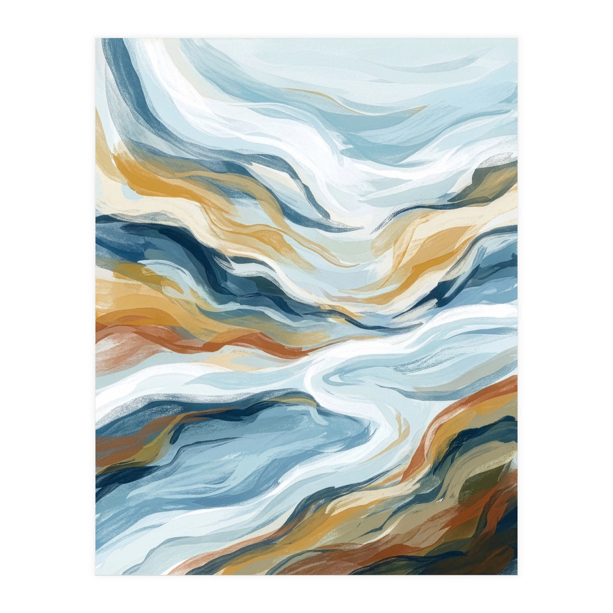 Flowing Earth Tones (Print Only)