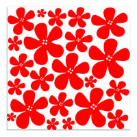 Red Flowers Pattern (Print Only)