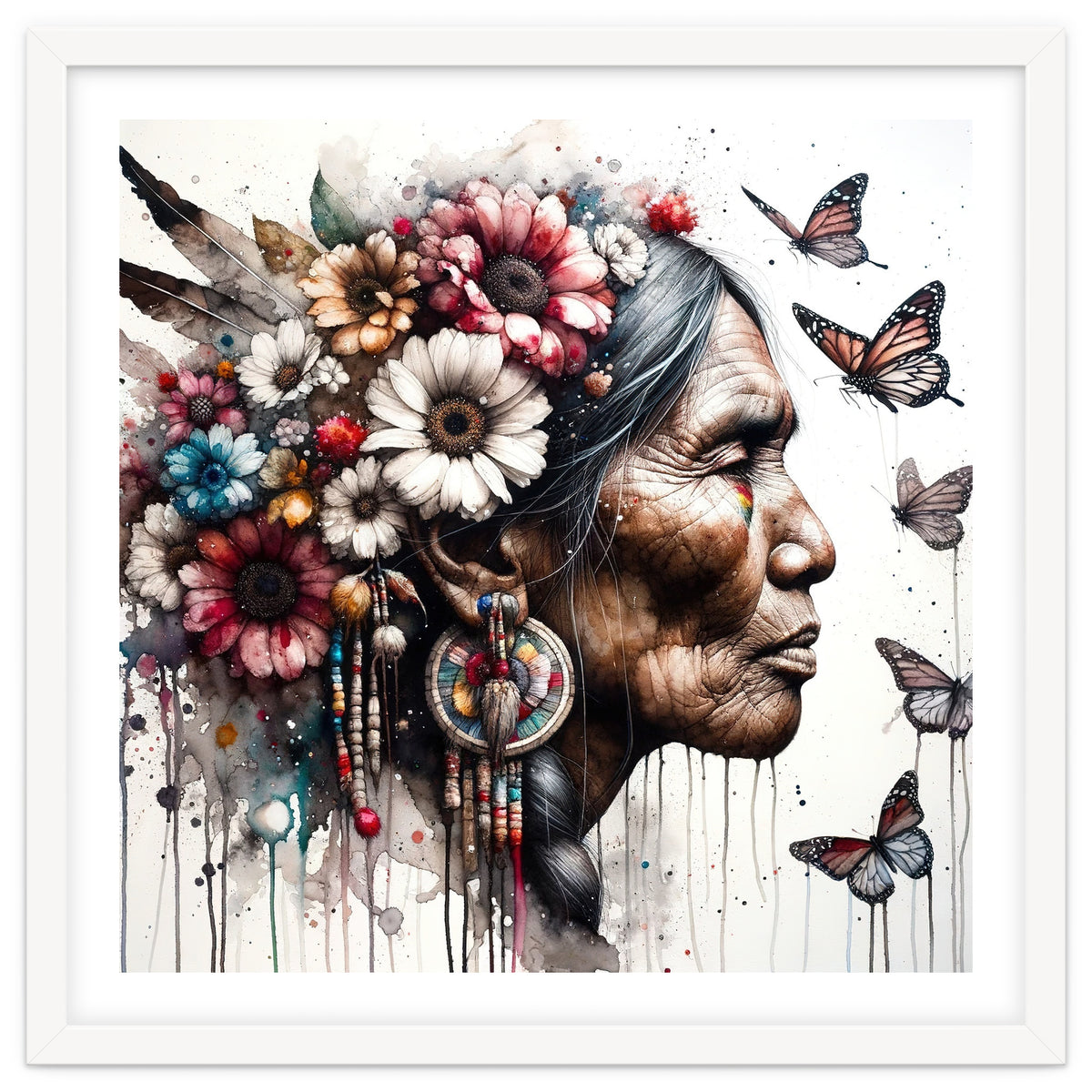 Matriarch With Wildflowers