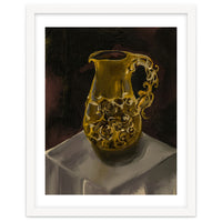 Golden Jug oil painted