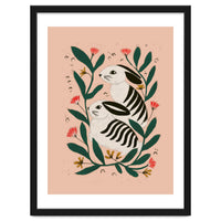 Hares Among Flowers