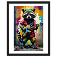 Raccoon Plays Guitar