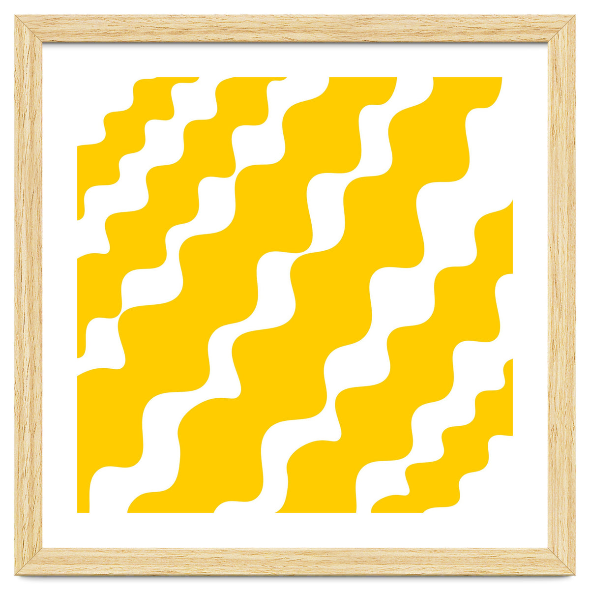 Yellow Wavy Pattern