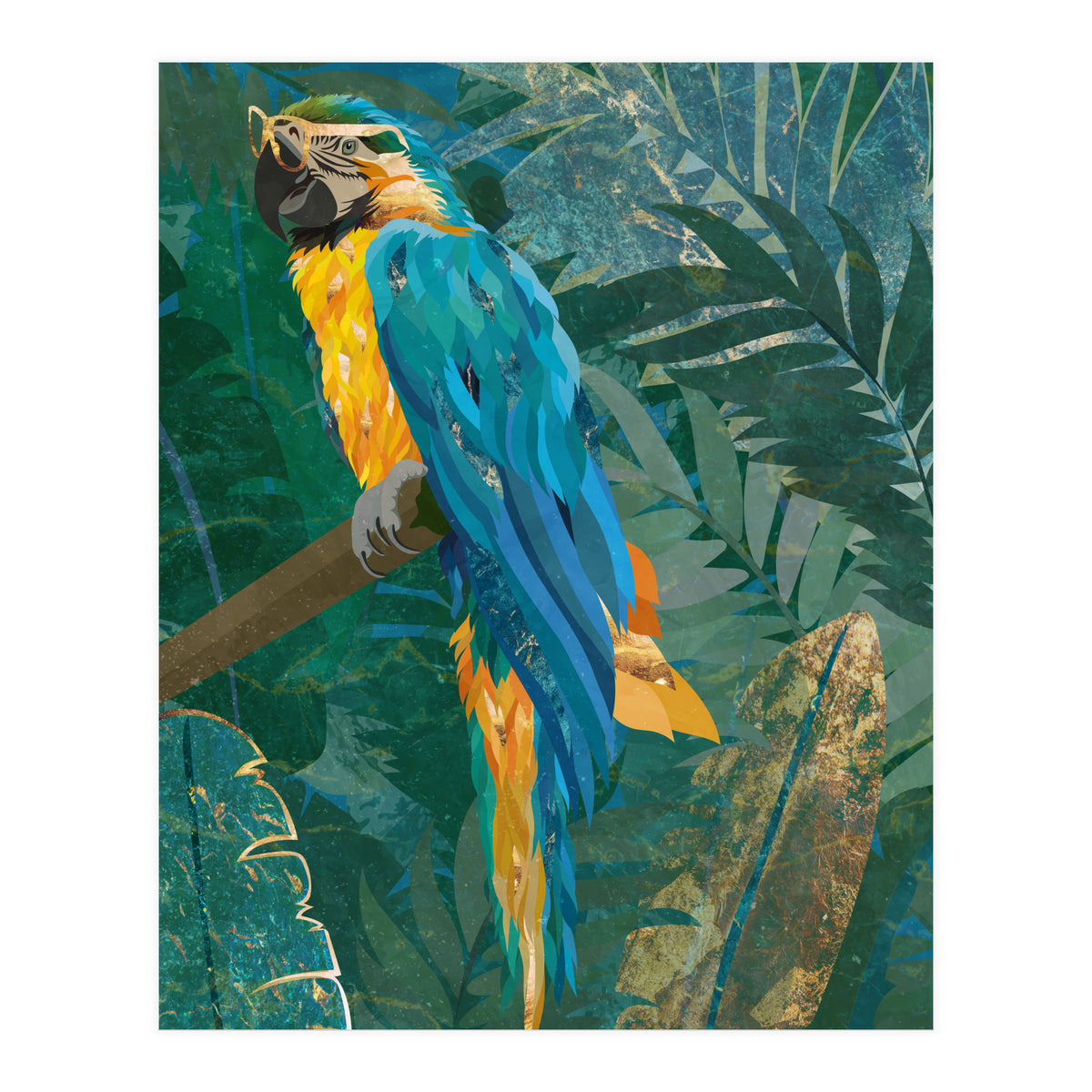 Macaw in the jungle (Print Only)
