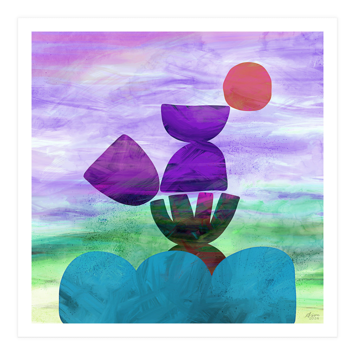 Balance (purple) (Print Only)
