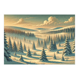 Vintage Finland, Lapland Winter Forest Poster (Print Only) thumbnail