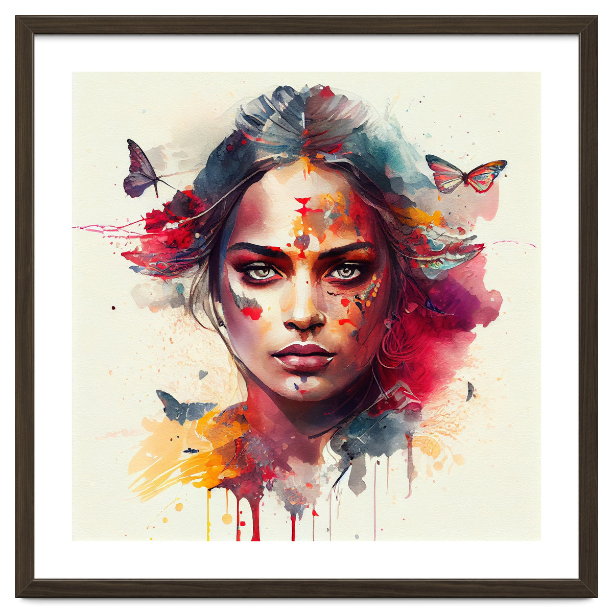 Festival Butterflies Hindu Portrait