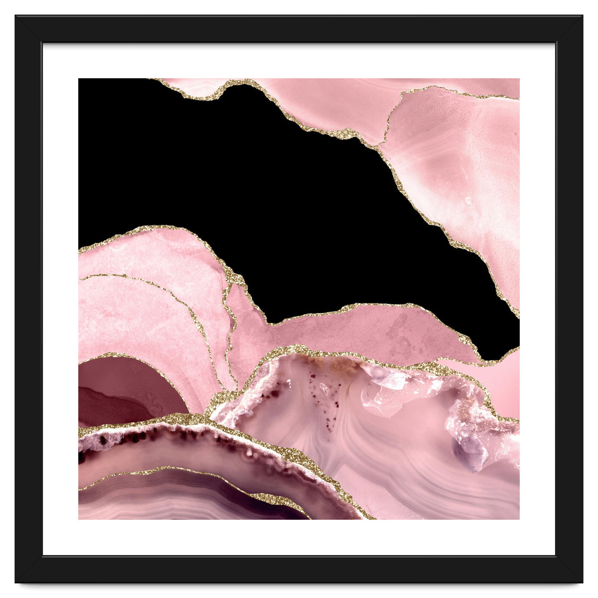 Blush & Gold Agate Texture 03