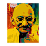 Mahatma Gandhi Colorful Abstract Art (Print Only) thumbnail
