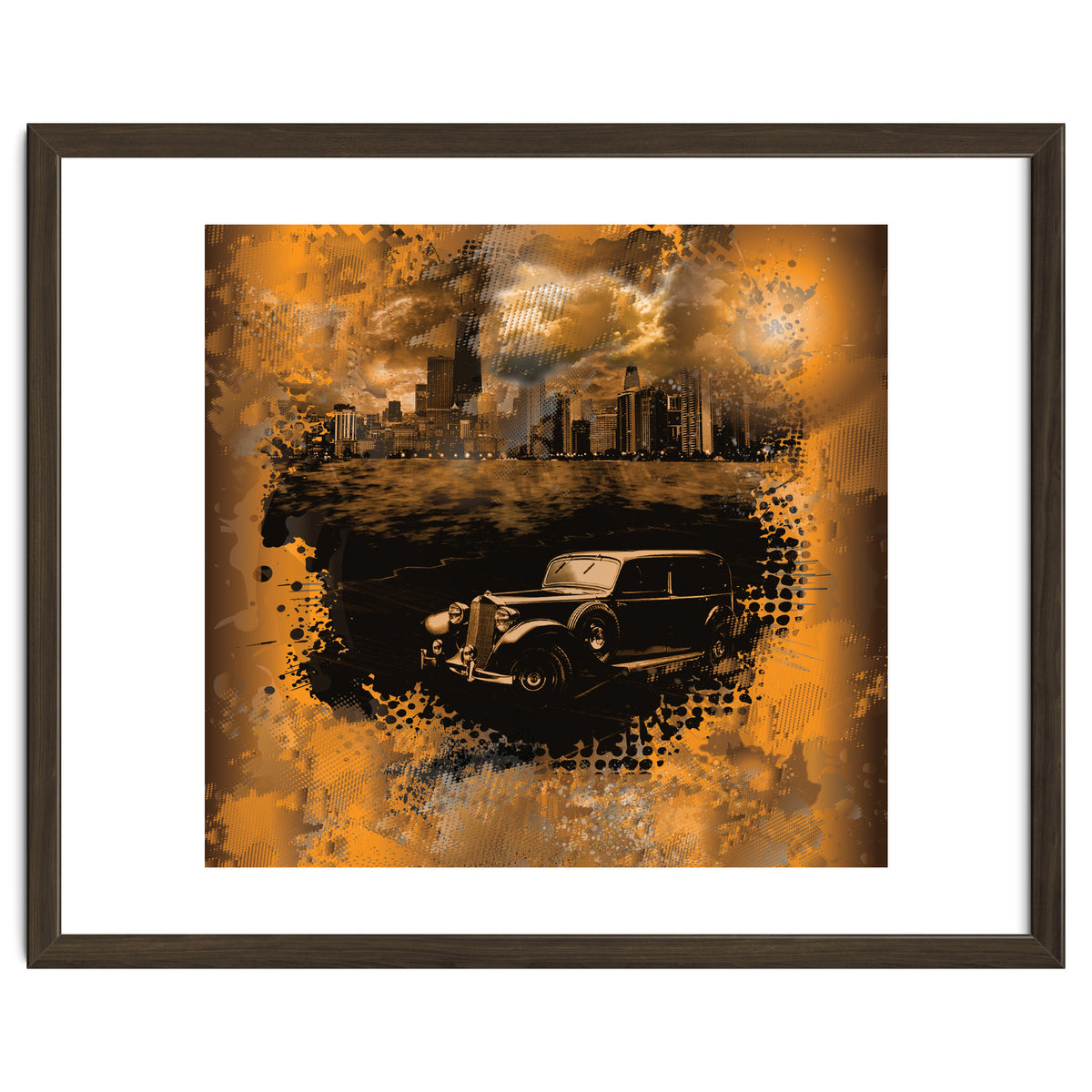 Chicago Waterfront Monochrome