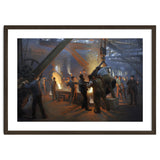Peder Severin Kroyer (1851-1909). Danish painter. The Iron Foundry, Burmeister & Wain, 1885. thumbnail